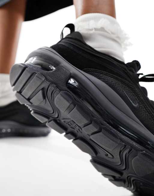 Zapatillas de deporte negras de ante Max 97 Futura de Nike, 5 de 5