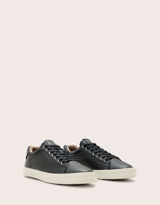 Zapatillas de deporte negras de caña baja de cuero Brody de AllSaints