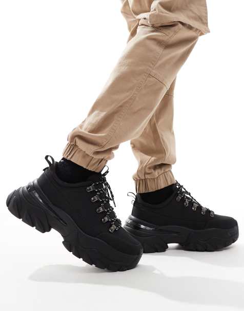 Zapatillas de deporte negras de estilo senderismo con suela gruesa de ASOS DESIGN - view 1