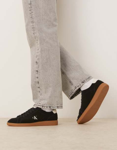 Zapatillas de deporte negras de lona con suela cupsole de goma de Calvin Klein Jeans - view 1