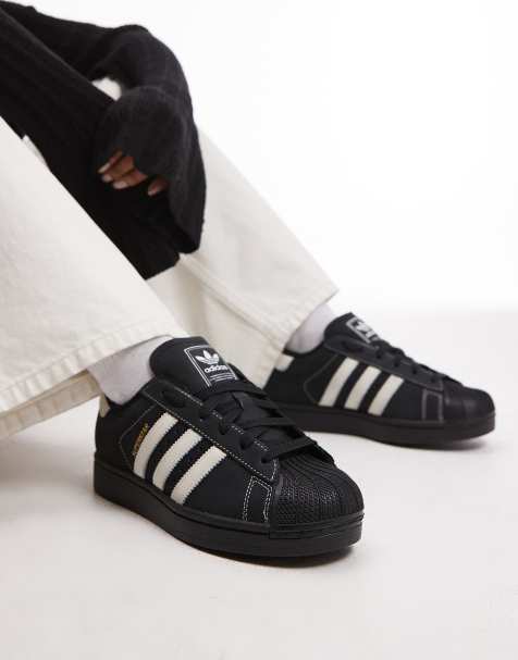 Zapatillas de deporte negras de nobuk Superstar II de adidas Originals - view 1
