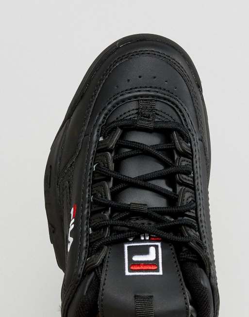 Zapatillas de deporte negras de perfil bajo Disruptor de Fila, 3 de 4