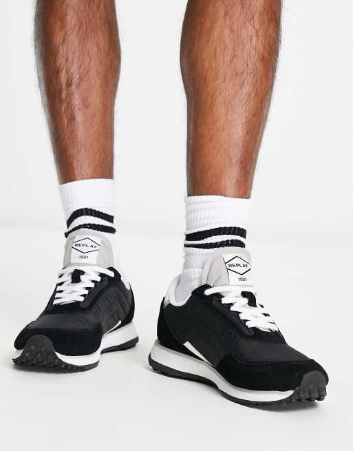 Zapatillas de deporte negras de Replay ASOS