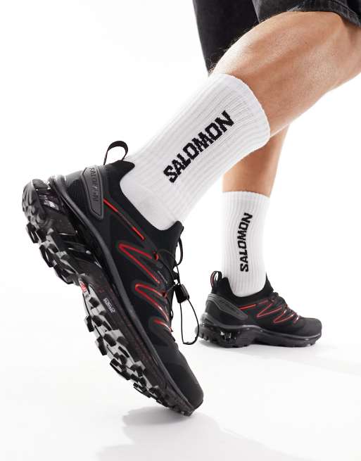 Zapatillas de deporte negras, gris magnético y rojo furia XT-Rush 2 de Salomon