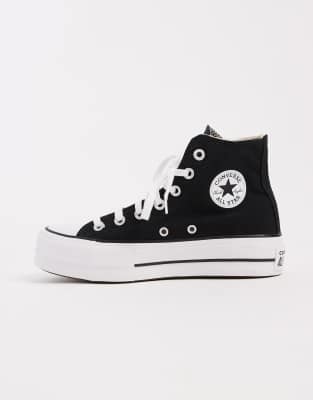 Zapatillas de deporte negras hi-top con plataforma Chuck Taylor All Star Lift Hi de Converse