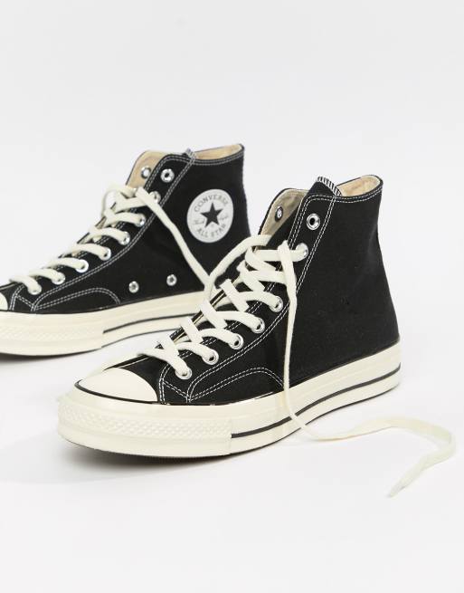 Zapatillas de deporte negras hi-top estilo años 70Chuck Taylor All Star de Converse