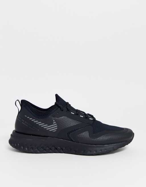 Zapatillas deporte negras Odyssey React 2 Shield de Nike Running | ASOS