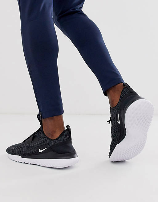 micro triunfante Típicamente Zapatillas de deporte negras Renew Arena de Nike Running | ASOS