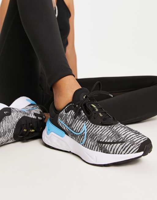Zapatillas de deporte negras Renew Run 4 de Nike Running