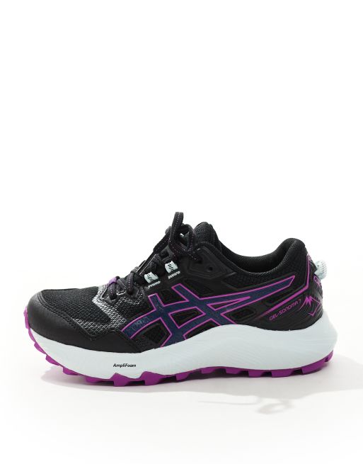 Zapatillas de deporte negras, rosas y azules Gel-Sonoma 7 de ASICS Trail Running, 2 de 5