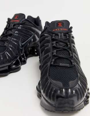 nike shox tl negras y rojas