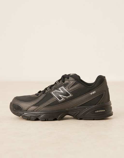 Zapatillas de deporte negras unisex 740 de New Balance, 2 de 5