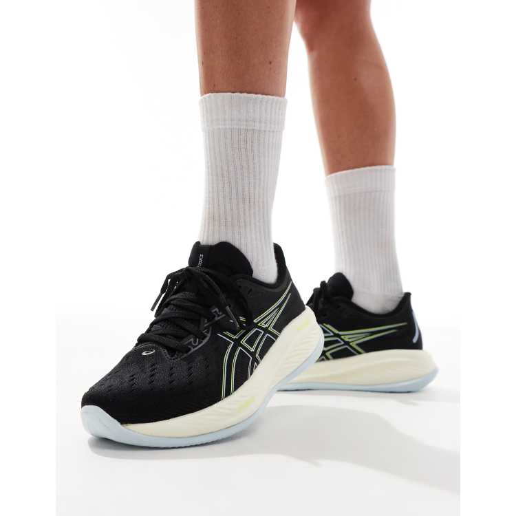 Zapatillas de deporte negras y amarillas neutras para correr Gel Cumulus 26 de Asics ASOS