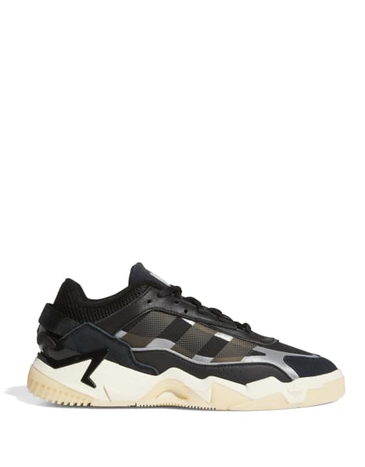 Zapatillas de deporte negras y beis Niteball 2.0 de adidas Originals