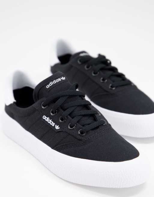 Zapatillas de deporte negras y blancas 3MC de adidas Originals ASOS