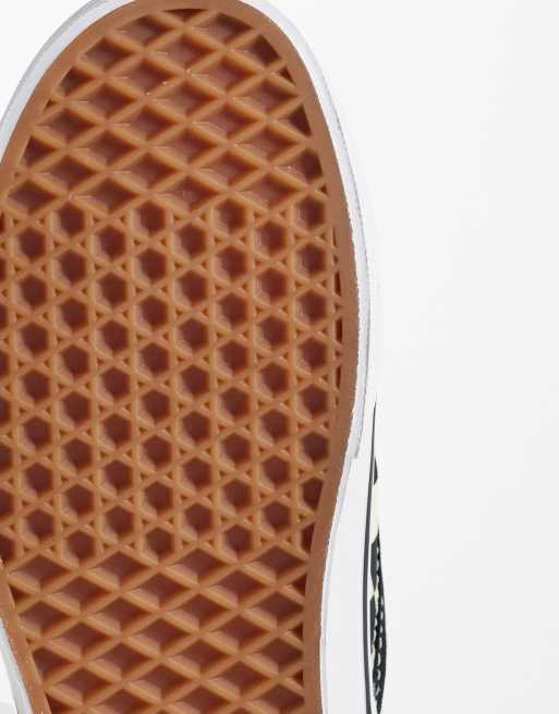 Zapatillas de deporte negras y blancas a cuadros dameros sin cierre de Vans, 5 de 5