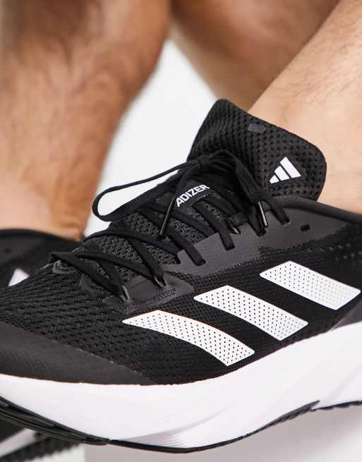  adidas Zapatillas de running Adizero Sl para hombre,  negro/blanco/carbón : Ropa, Zapatos y Joyería