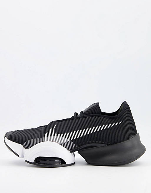 Zapatillas de deporte negras y blancas Air Zoom SuperRep 2 de Nike Training