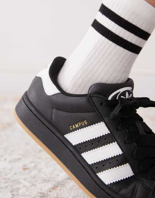 Zapatillas de deporte negras y blancas Campus 00's de adidas