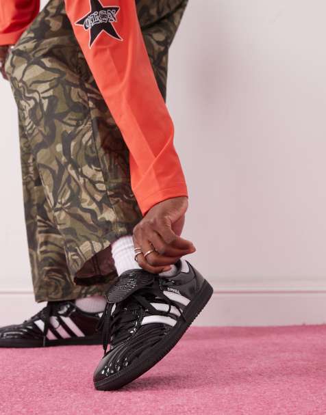 Zapatillas de deporte negras y blancas de charol Samba LT de adidas Originals - view 1
