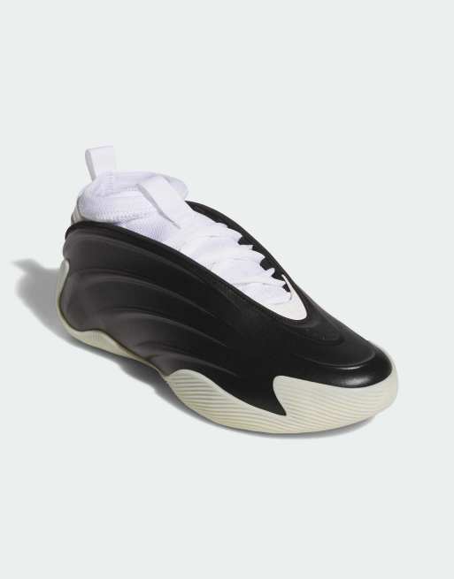 Zapatillas de deporte negras y blancas Harden Volume 9 de adidas Performance, 4 de 4