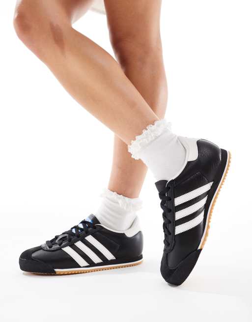 Zapatillas de deporte negras y blancas Kick de adidas Originals ASOS