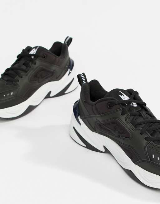 Metro Mojado Dificil Zapatillas de deporte negras y blancas M2K Tekno de Nike | ASOS