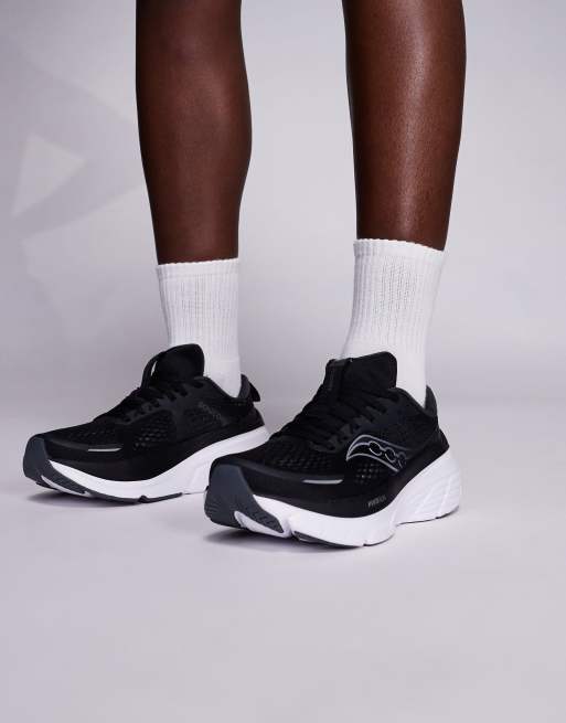Zapatillas de deporte negras y blancas para correr Guide 18 de Saucony, 5 de 5
