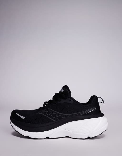 Zapatillas de deporte negras y blancas para correr Hurricane 25 de Saucony, 2 de 5