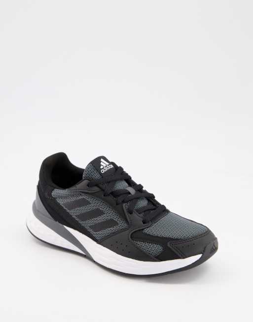 Zapatillas de deporte negras y blancas Response Run de adidas Running