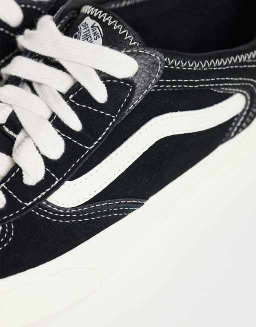 Zapatillas de deporte negras y blancas Rowley Classic de Vans, 3 de 5