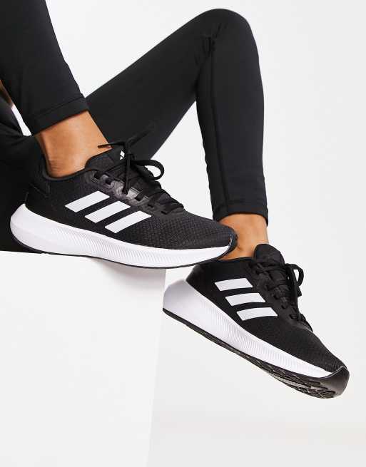 Zapatillas adidas negras store y blancas