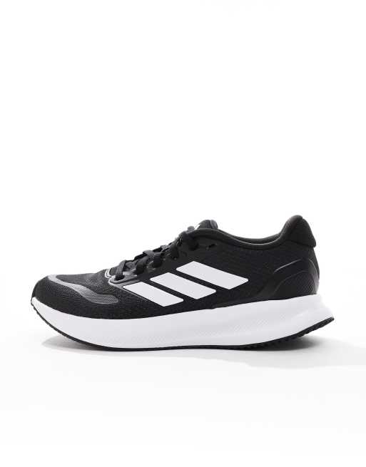 Zapatillas de deporte negras y blancas RunFalcon de adidas Running, 2 de 5