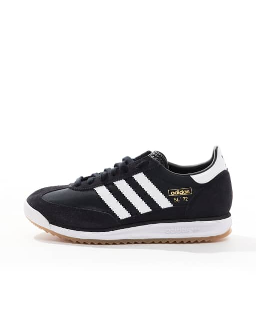 Zapatillas de deporte negras y blancas SL 72 RS de adidas Originals, 2 de 5