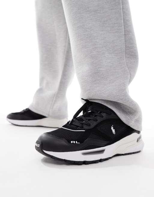 Zapatillas de deporte negras y blancas Trackstr 275 de Polo Ralph Lauren 