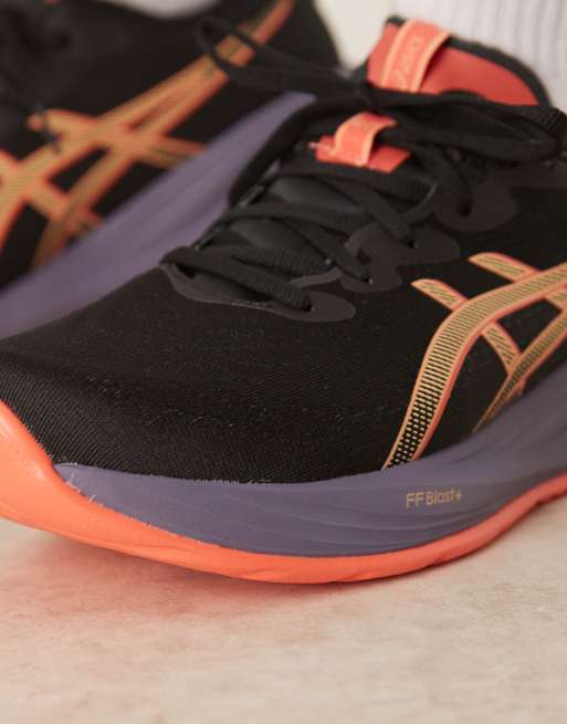 Zapatillas de deporte negras y coral para correr Gel-Cumulus 27 de Asics, 3 de 5