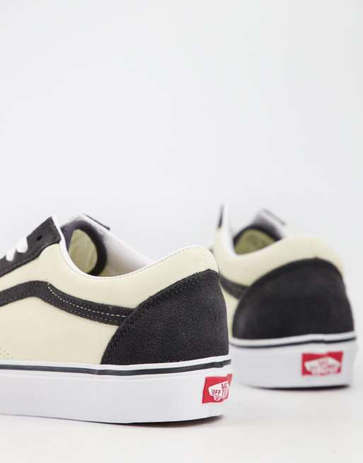 Zapatillas de deporte negras y crema Old Skool de Vans