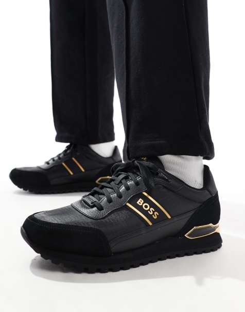 Zapatillas de deporte negras y doradas de estilo atlético Parkour de BOSS - view 1