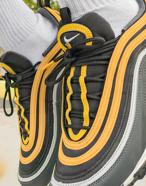 Zapatillas de deporte negras y dorado Air Max 97 de Nike |