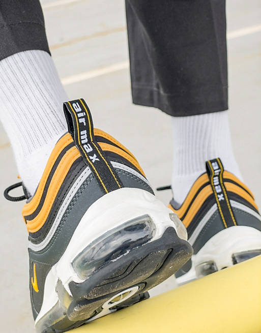 Zapatillas de deporte negras y dorado Air Max 97 de Nike |