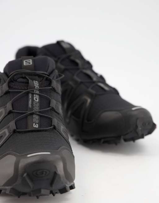 Outlet Zapatillas Salomon Online - Speedcross 3 Hombre Negras Plateadas