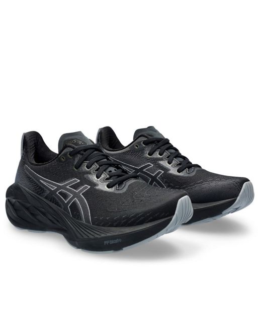Zapatillas de deporte negras y gris grafito Novablast 4 de Asics Running