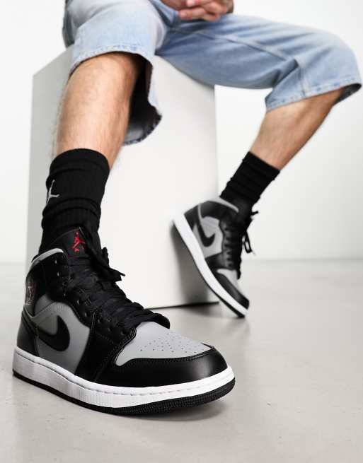 Jordan 1 discount negro y gris