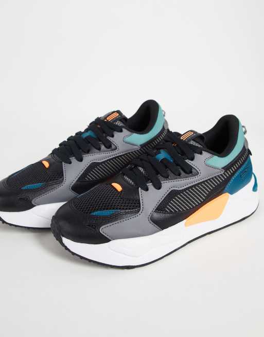 Zapatillas de deporte negras y grises con diseño color block RS-Z Core de PUMA