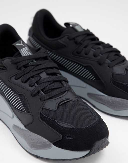 Zapatillas de deporte negras y grises RS-Z College de PUMA, 3 de 4