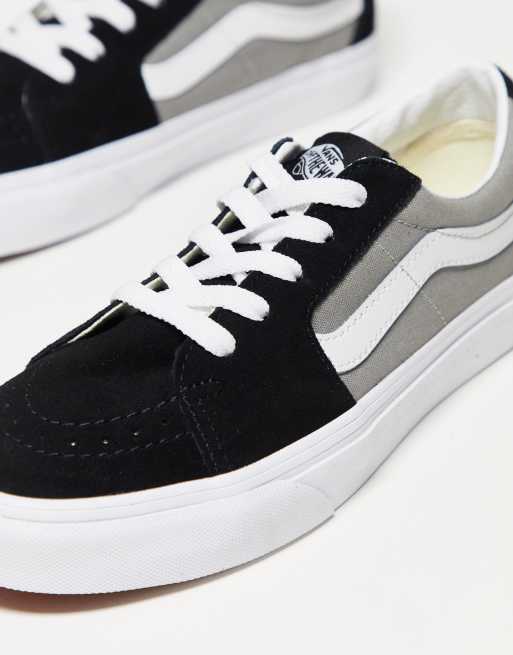 Zapatos vans gris con negro clearance xs