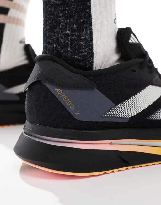 Zapatillas de deporte negras y naranjas Adizero SL2 de adidas Running