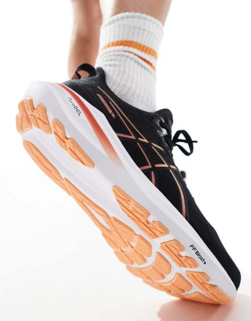 Asics negras y naranjas sale