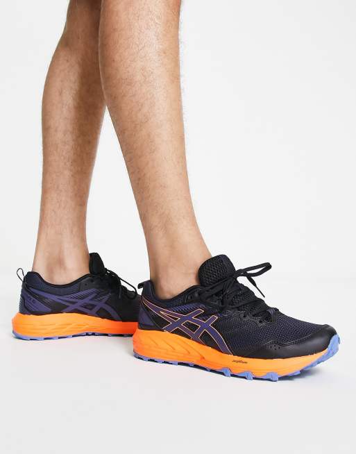 Zapatillas de deporte negras y naranjas Gel-Sonoma 6 de Asics | ASOS