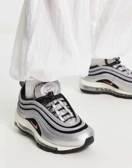 Zapatillas de deporte negras y plateadas Air Max 97 de Nike